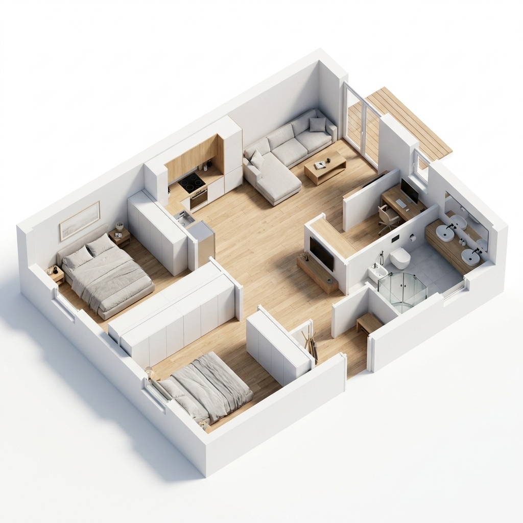 Rzut 2D, render 3D czy Dollhouse? Wybierz format, który wyróżni Twoją ofertę.